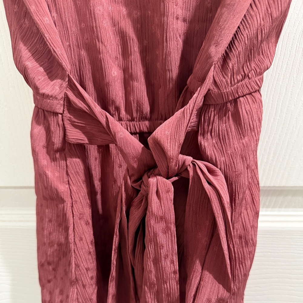 Max Studio Pink Ruffled Wrap Blouse Tie Back Y2K Fairy - Picture 6 of 6